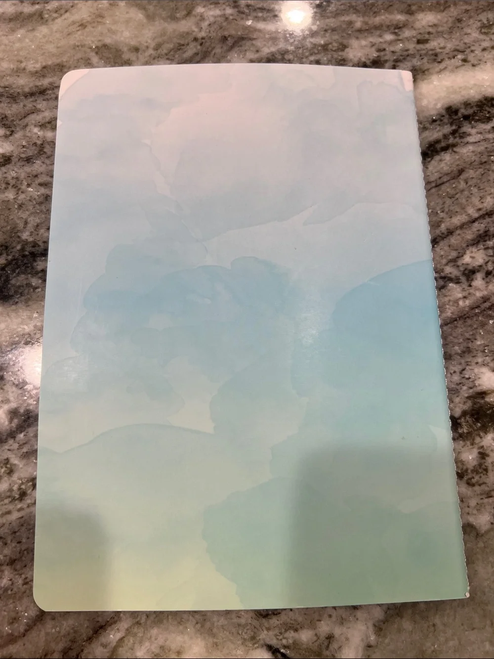 Meditation Journal - Light Aqua Guided Wellness Notebook